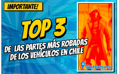 Las 3 partes de vehículos que más hurtan