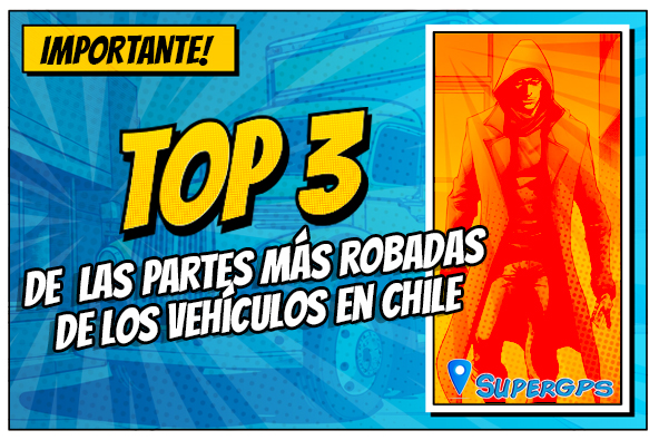 Las 3 partes de vehículos que más hurtan